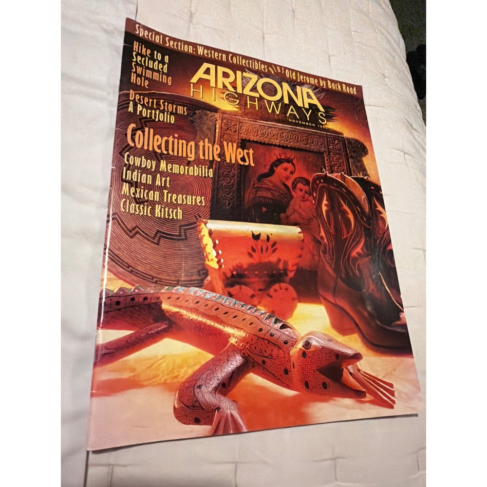 Arizona Highways Magazine November 1996 Western Collectibles Cowboy Indian Art